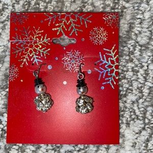 Snowman earrings